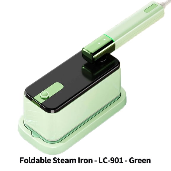 HIBIBUD Steamer Rotate Clothes Titanium Gold Large Panel Travel for Portable Mini Green