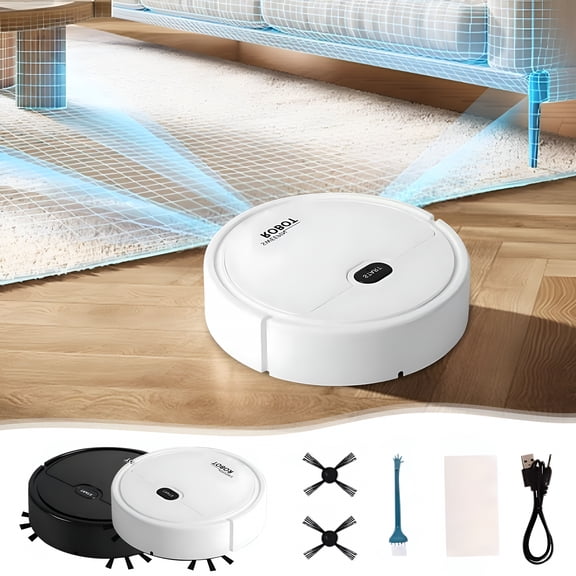 CURYMAY 2026 New Sweeping Robot,Robot Vacuum and Mop Strong Suction Power Vacuum Mop Robot Self-Charging Robotic Vacuum for Hard Floor,Pet Hair and Low-Piled Carpet,3.7V/3W (White)