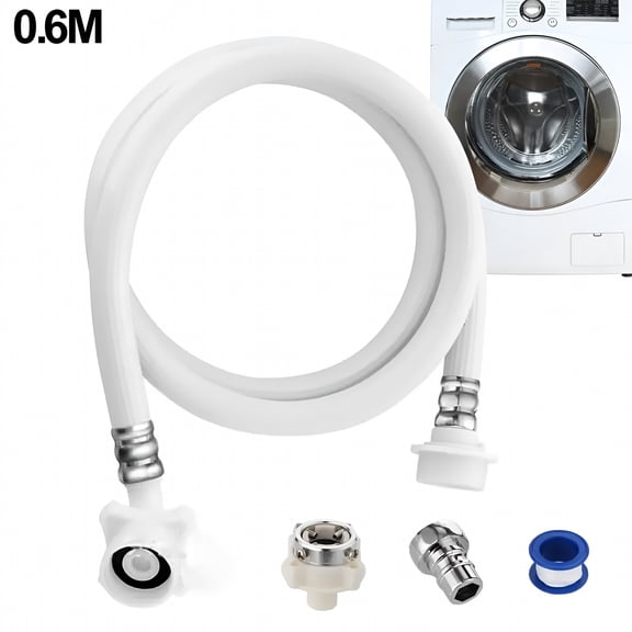 CURYMAY 2026 New Washer Water Hose Portable Wash Machine Hoses Connection and Supply Lines for Home,Laundry,Apartment,Rv,0.6M