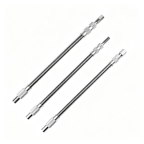 CURYMAY 2Pc Flexible Drill Bit Extension for Tight Spaces,360 Bendability,1/4In Magnetic Hex Shank for Homeowners,Pros,Diyers,7.9&11.8 In,Compatible with Standard Drills&Screwdrivers