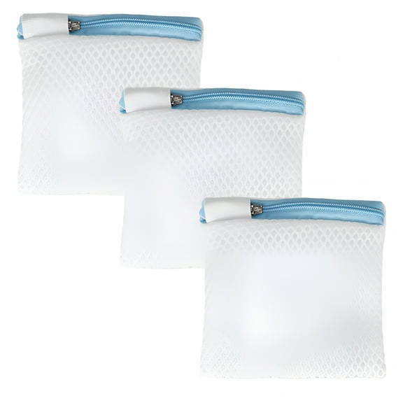 CURYMAY 3 Pack Mesh Laundry Bags for Delicates, Small Washing Machine Nets for Sweaters, Shirts, Jeans, Socks, Stuffed Animals, Machine Washable Garment Protectors