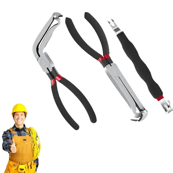 CURYMAY 3Pcs Electrical Disconnect Pliers Set,Upgrade Electrical Connector Pliers,Automotive Electrical Connector Removal Tool,Electrical Plug Connector Separator for Cars,Trucks,Suvs