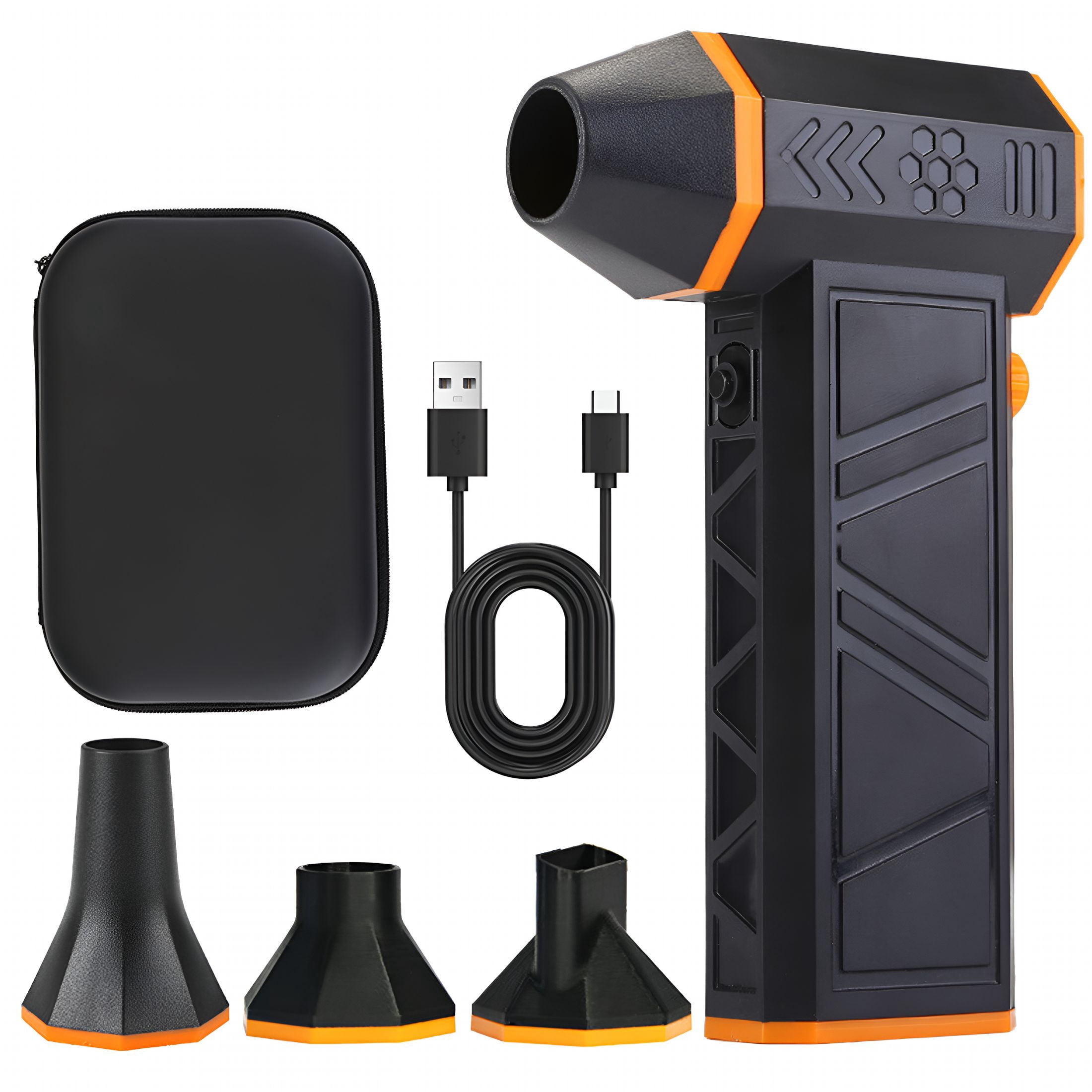 CURYMAY 50 Compressed Air Duster,3-Gear Adjustable Mini Blower with Fast Charging,Dust Blower for Computer,Keyboard,House,Outdoor and Car