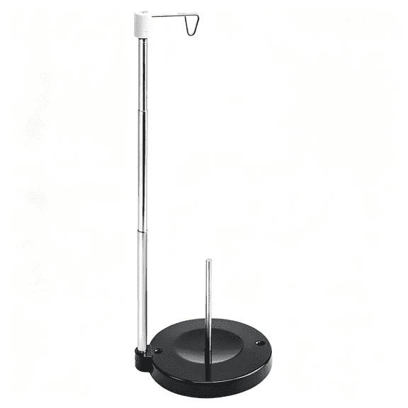 CURYMAY Adjustable Cone Thread Stand Spool Holder for Sewing Machine Embroidery Quilting Serger Machines, Single Thread Stand for Smoother Feed, Large Spool Holder with Steady Heavy Plastic Base