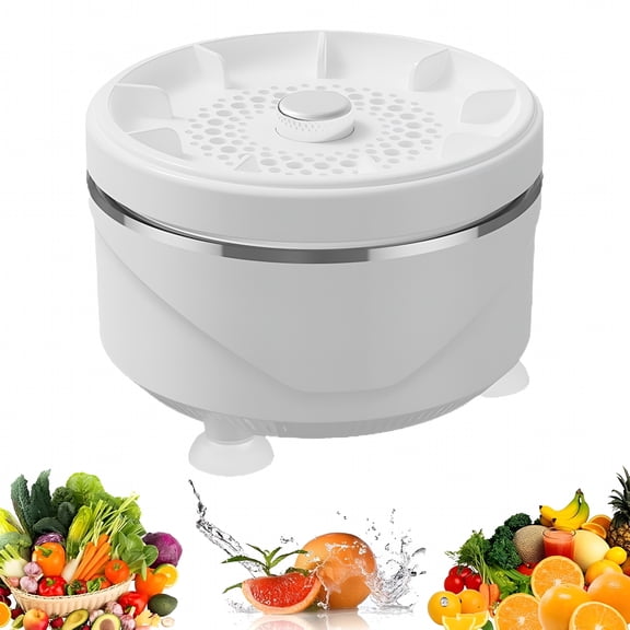 CURYMAY Automatic Fruit&Vegetable Purifier Washer,Portable Rechargeable Fruit and Vegetable Wash Device,Easy One Button Operation for Kitchen Sink,Produce Cleaner for Fruits Vegetables Seafood