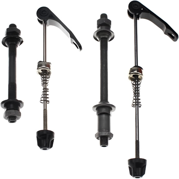 CURYMAY Bicycle Quick Release Skewer Front Rear Axle Set, Iron Hub Wheel Hub for Road Mountain MTB BMX Bike, 1 Pair