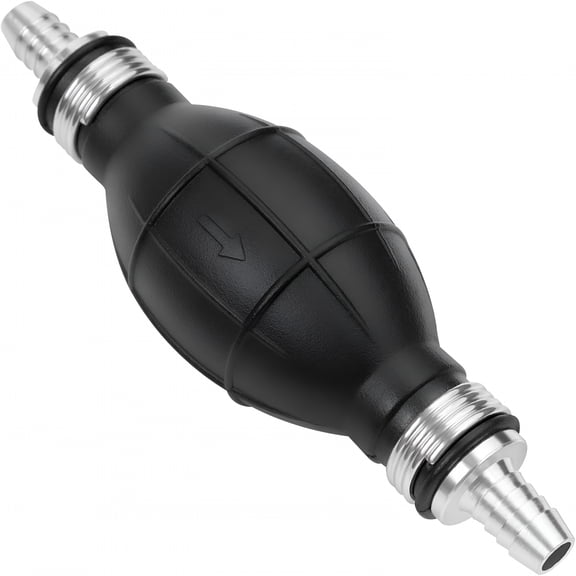 CURYMAY Boat Primer Bulb Marine for Outboard Motor Universal Fuel Line Hand Primer Bulb Manual Black Rubber Fuel Transfer Vacuum Pump for Gas,Gasoline,Diesel,Water