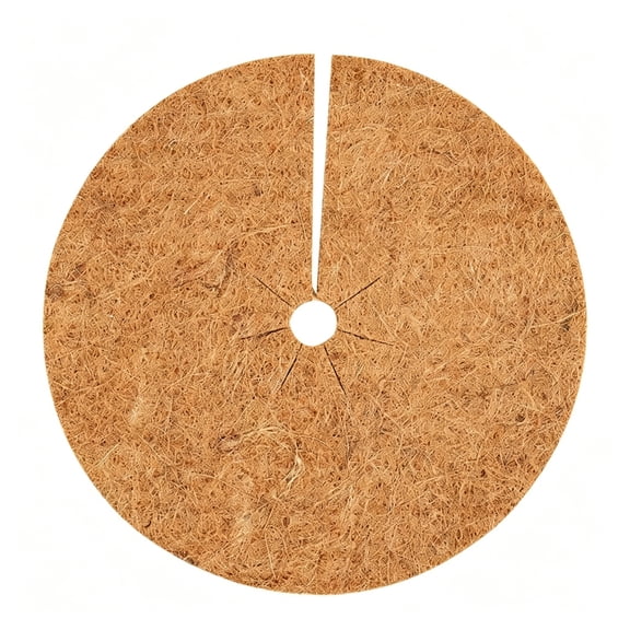 CURYMAY Coconut Fiber Mulch Ring Tree Plant Protector Mat,Natural Coco Coir Tree Protection Ring Plant Pot Soil Cover,Tree Rings Disc Plant Cover for Indoor Outdoor Plants,Landscaping
