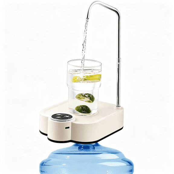 CURYMAY Drinking Water Dispenser Pump,Automatic Electric Desktop Water Pump for 2-5 Gallon Jugs,Usb Charging,5 Gallon Water Pump for Home,Office,Camping 5 Gallon Water Dispenser Pump