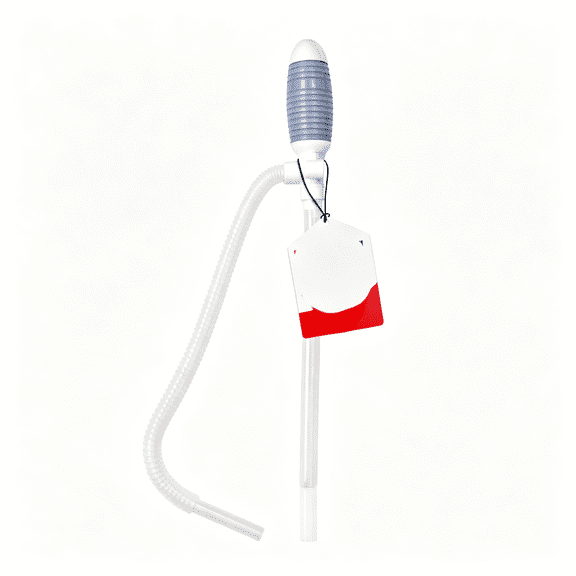 CURYMAY Durable Manual Fuel Transfer Pump Siphon | Hand Siphon for Gasoline,Diesel,Light Oils,Kerosene,Non-Potable Water,Transfer 3.2 Gpm,Flexible Suction Tube,Durable