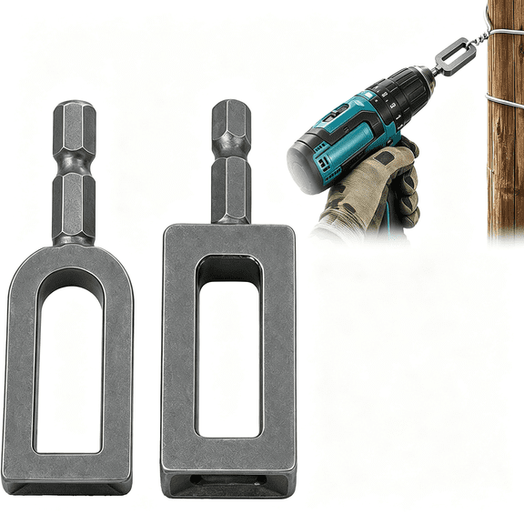 CURYMAY Electric Drill Wire Twisting Tool for Drill,Wire Twister Tool for Drill,Heavy Duty Wire Twister,Professional Wire Twisting Tool for Fencing,Tying,And Construction,Alloy Steel