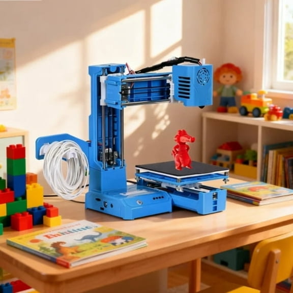 CURYMAY Fully Assembled FDM Mini 3D Printer Easy for Beginners, High Printing Accuracy small 3d printer, Printing Size 100 * 100 * 100 mm