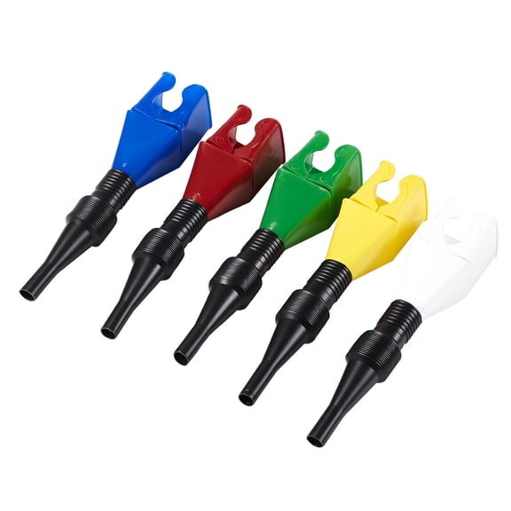 CURYMAY Funnels for Automotive Use,Flexible Draining Tool Snap Funnel,5Pcs Retractable Automotive Fuel Funnel,Oil Snap for Cars and Motorcycles