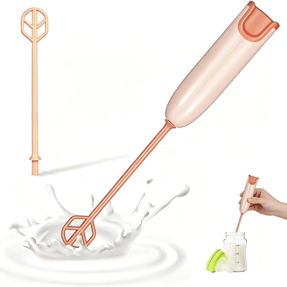 CURYMAY Handheld Electric Baby Formula Mixer Milk Powder Mixer with 2 Extended Stirring Sticks for Protein Powder Coffee Home Office Use Portable Baby Formula Mixer