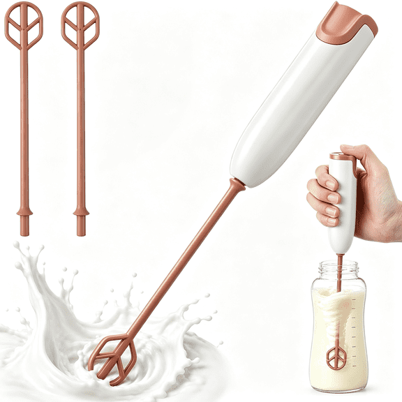 CURYMAY Handheld Electric Drink Stirrer with 3 Heads,Portable Formula Maker,Battery Operated Coffee Whisk for Protein Powder Drinks,Cocktails,Matcha,Milk&Cocoa,For Travel Office Home