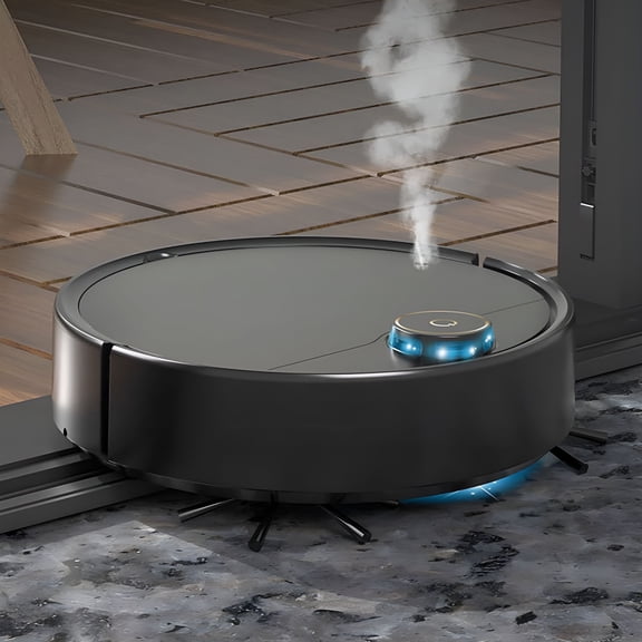 CURYMAY Intelligent Sweeping Robot Vacuum Cleaner,Automatic Water Tank Mop,Sweeping Integrated Floor Cleaner with Long Battery Life,Powerful Suction for Hardwood,Tile,Laminate Floors Home Office Use
