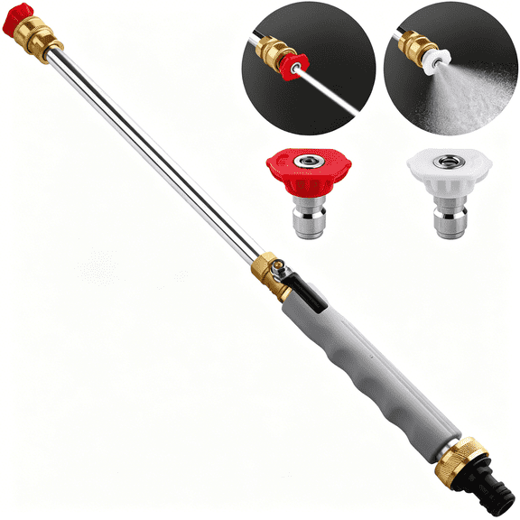 CURYMAY Jet Nozzle Power Washer for Garden Hose,Includes 2 High-Pressure Nozzles and Quick Connectors | High Pressure Washer Tools
