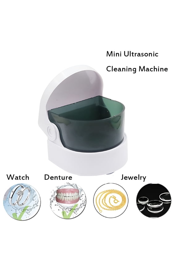Jewelry Rings Cleaner Machine, Gold Silver Ultrasonic Washer, 1-Piece Mini Accessory Care for Necklace Gold Cleaner Key Jewelry Rings Silver Other Cleaning