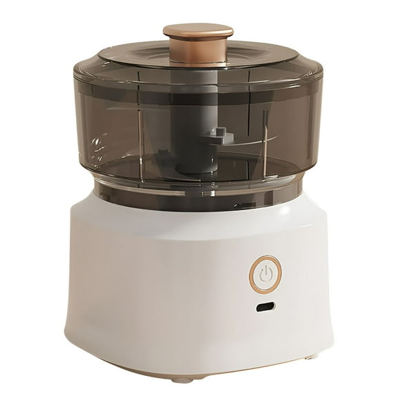 CURYMAY Mini Electric Food Chopper & Meat Grinder, Portable USB-C Rechargeable Veggie Processor with Copper Motor, Compact Kitchen Gadget for Garlic, Fruit, and Puree (White)