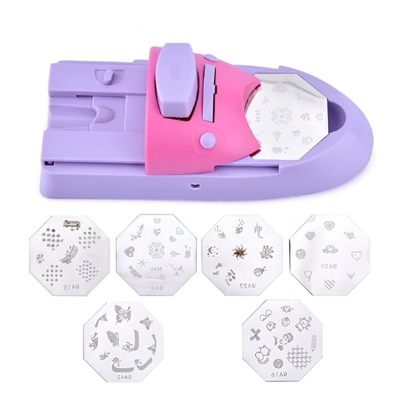 CURYMAY Nail Art Printer Machine, Professional DIY Manicure Stamping Kit, Quick and Easy Nail Drawing Tool with Customizable Templates for Home and Salon Use