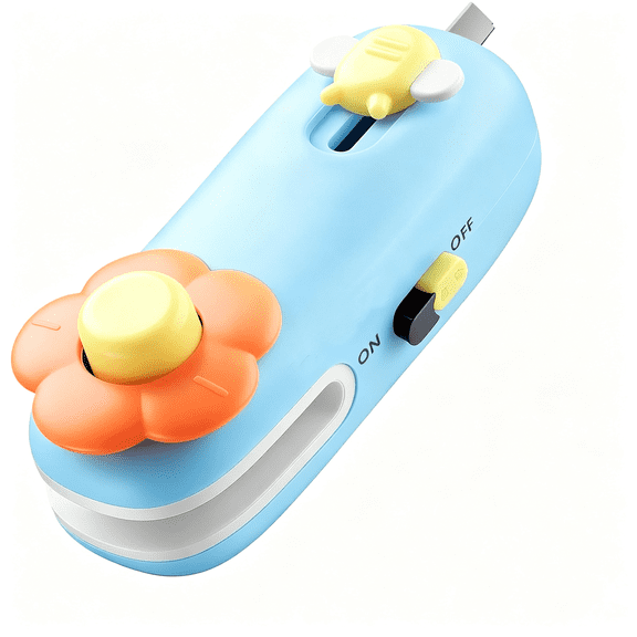 CURYMAY Rechargeable Bag Heat Sealer 2-In-1 Mini Handheld Snacks Sealer with Cutter&Magnet,Portable for Opening the Package,Sealing Plastic Food Storage Bags,Portable Mini Bag Sealer Magnetic