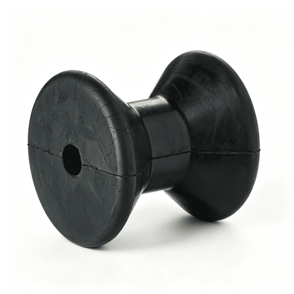 CURYMAY Rubber Bow Roller (4-Inch) Rubber Boat Trailer Roller