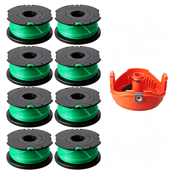 CURYMAY Sf-080 Auto Feed Spool Single Line Weed Eater Gh3000 Lst540 Lst540B Gh3000R Sf-080-Bkp,20Ft 0.080" Replacement String Trimmer Line Spool (8+1)