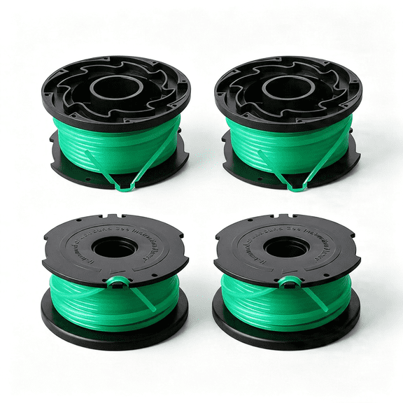 CURYMAY Sf-080 String Trimmer Spool Replacement for Black and Decker Sf-080-Bkp Gh3000 Lst540 Gh3000R Lst540B Weed Eater 20Ft 0.080" Edger Refills Line Auto Feed Single Trimmers Line Cord (4 Pack)