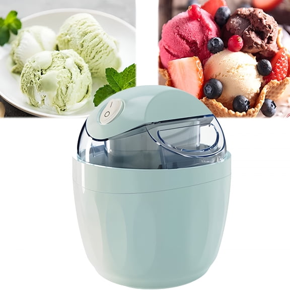 CURYMAY Small Home Mini Ice Cream Maker,15-Minute Diy Ice Cream Maker with One-Touch Control,Pre-Freezer Bowl,For Homemade Ice Cream,Gelato,Sorbet and Frozen Yogurt,Compact for Family Use