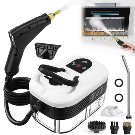 CURYMAY Steam Cleaner,2500W High Pressure Handheld Steamer,Handheld Steam Cleaner,10S Fast Heat-Up & 40.58Oz Large Tank,Portable Multi Steam Cleaning for Car Detailing,Window,Couch,Carpet