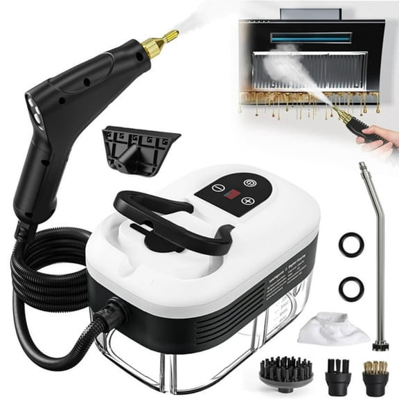 CURYMAY Steam Cleaner,2500W High Pressure Handheld Steamer,Handheld Steam Cleaner,10S Fast Heat-Up & 40.58Oz Large Tank,Portable Multi Steam Cleaning for Car Detailing,Window,Couch,Carpet