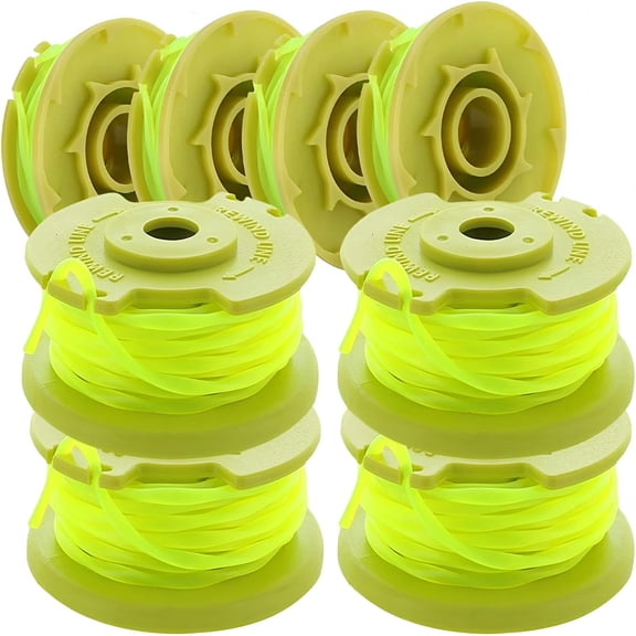CURYMAY String Trimmer Replacement Spool Line 080 Inch Twisted Line Compatible with 18v, 24v, and 40v Cordless Trimmers (8-Pack)