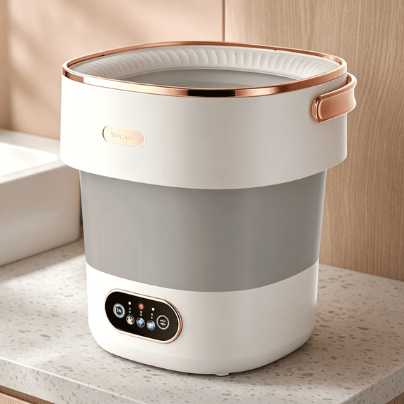CURYMAY Washing Machine,Mini Washer -20L with Spin Basket,Small Clothes Folding Washing Machine of Underwear,Baby and Small Clothes,Suitable for Home Apartments Dormitories
