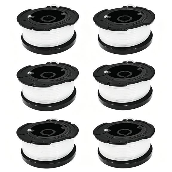 CURYMAY a 6 Pack Af-100 Weed Eater Line Spool for String Trimmers, 30Ft 0.065" Auto-Feed Replacement Spools Weed Wacker (6 Spools)