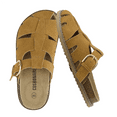 thumbnail image 1 of Cushionaire Benson Genuine Suede Clogs for Women – Adjustable Buckle Sandal with Memory Foam CHESTNUT 6.5, 1 of 10