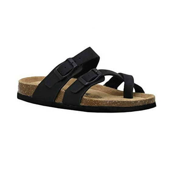 CUSHIONAIRE Kid's Luna JR Cork Footbed Sandal with +Comfort