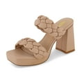 thumbnail image 1 of CUSHIONAIRE Women's Aurora Braided Platform Sandal +Memory Foam, 1 of 5