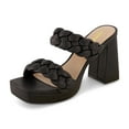 thumbnail image 1 of CUSHIONAIRE Women's Aurora Braided Platform Sandal +Memory Foam, 1 of 5