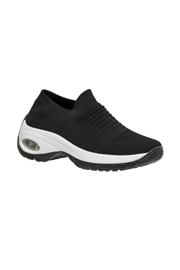 Women's Breeze Stretch Knit Slip on Athletic Shoe +Memory Foam & LiteSole Technology