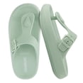thumbnail image 1 of Cushionaire Flo Cloud Thong Sandals for Women - Waterproof Soft Flexible Upper, Molded Footbed, Non-Slip Traction Sole, Squishy 2.75” Comfort Platform Slide | Pool, Beach, Shower Footwear, 1 of 17