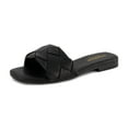 thumbnail image 1 of CUSHIONAIRE Women's Franca Woven Slide Sandal With Memory Foam, Wide Widths Available, 1 of 5