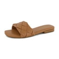 thumbnail image 1 of CUSHIONAIRE Women's Franca Woven Slide Sandal With Memory Foam, Wide Widths Available, 1 of 5