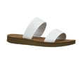 thumbnail image 1 of CUSHIONAIRE Women's Imelda 2 Band Slide Sandal +Memory Foam, 1 of 5