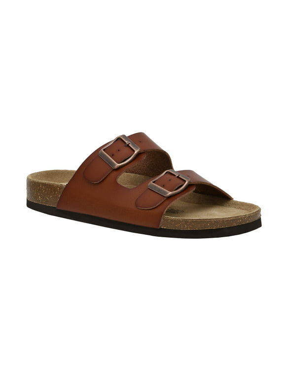 CUSHIONAIRE Women's Lane Cork Footbed Sandal with +Comfort