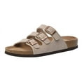 thumbnail image 1 of CUSHIONAIRE Women's Lela Cork footbed Sandal with +Comfort, STONE 6.5, 1 of 5