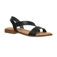 thumbnail image 1 of CUSHIONAIRE Women's Lido Asym Slingback Sandal +Memory Foam, 1 of 5