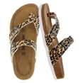 thumbnail image 1 of Cushionaire Luna Cork Footbed Sandals for Women – Comfortable Slip-On Women's Shoes with Genuine Suede Footbed & Arch Support | Slides for Women, 1 of 7