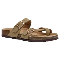 CUSHIONAIRE Women's Noho flatform footbed sandal with +Comfort, Wide ...