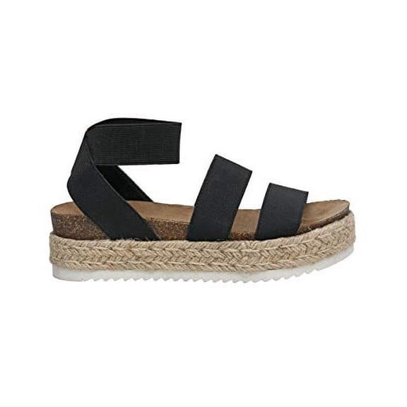 CUSHIONAIRE Women's Mandy Cork Espadrille Wedge Sandal +Wide Widths Available