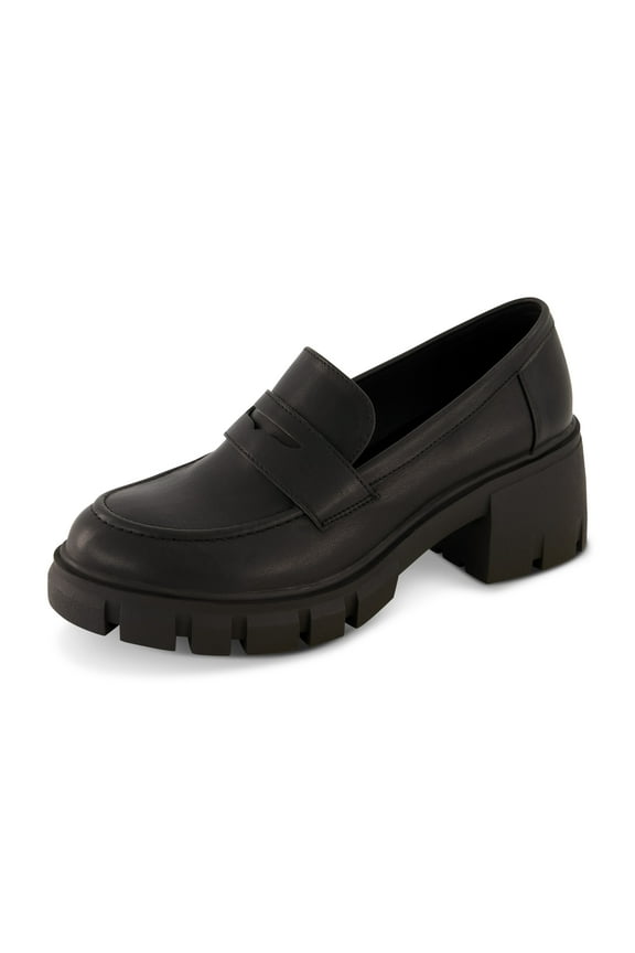 Women's Pierce Casual Slip-on Lug Sole Loafer +Memory Foam